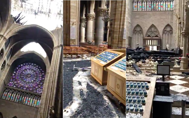 Notre Dame Aftermath: Video Reveals Stunning Detail of Cathedral's Interior Damage