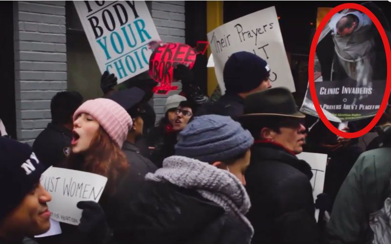 Priest Harassed By NYC Pro-Abortionists During Peaceful Pro-Life March