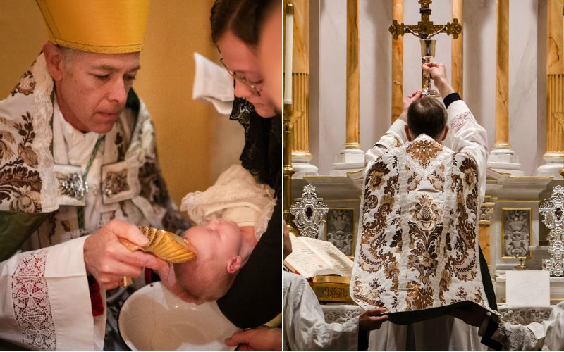 Oregon Archbishop Uses 1962 Latin Rite to Baptize Youngest Baby of 12: “I Was Reminded of Why I Became a Priest”