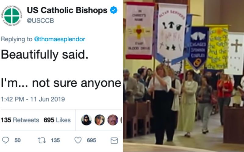"I'm Not Sure Anyone Likes the Felt Banners," USCCB Writes in Hilariously Witty Tweet