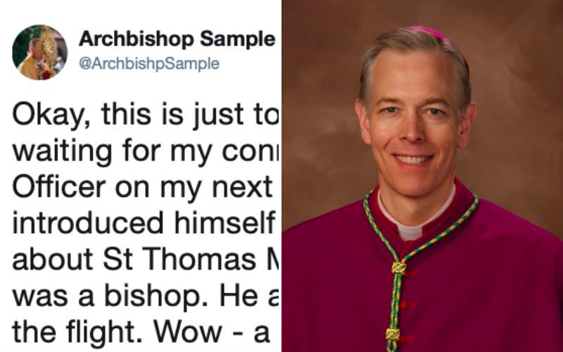 "Wow - a Great Day!": What Happened to This Archbishop Waiting for His Flight