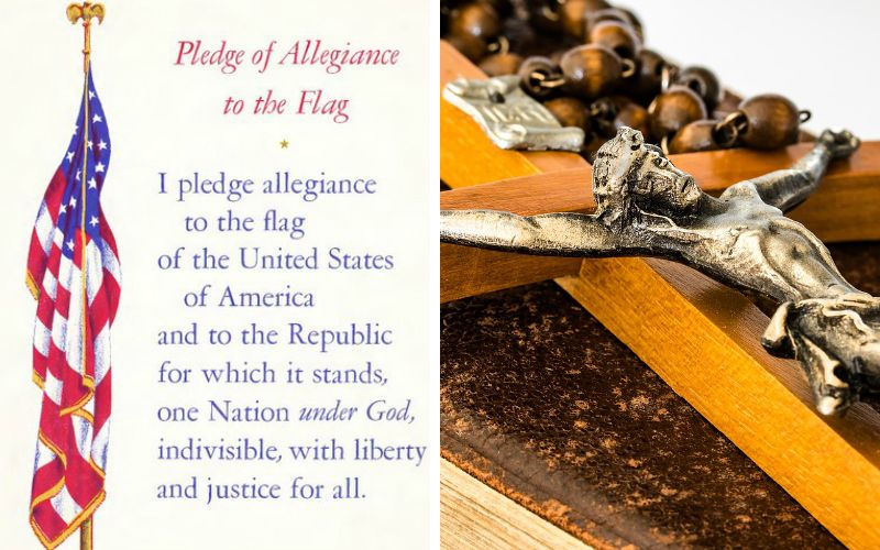 How Catholics Got The Words "Under God" Put Into The Pledge of Allegiance