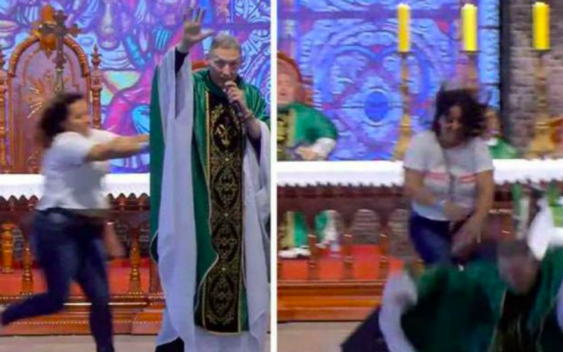 Famous Priest Shoved Off Stage in Attack at Major Brazilian Event (Video Inside)