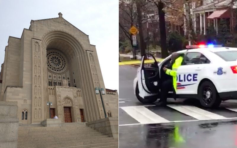 Attack at National Basilica in DC: Guard Stabbed, Another Guard Hit With Vehicle