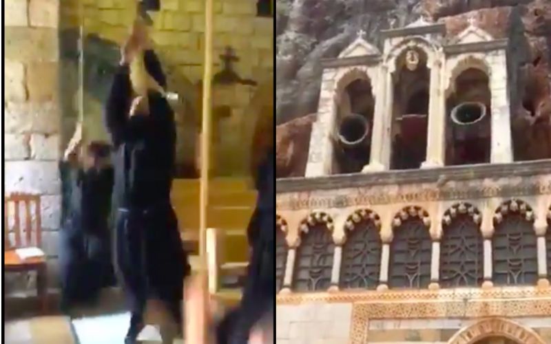 Catholics Monks Get Epic Workout Ringing Bells in Maronite Monastery - Watch the Video!