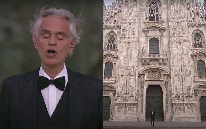 Andrea Bocelli Gives Beautifully Catholic Easter Performance from Empty Milan Cathedral