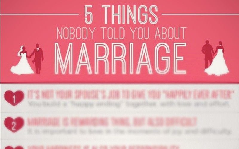 5 Secrets No One Tells You About Marriage, In One Great Infographic