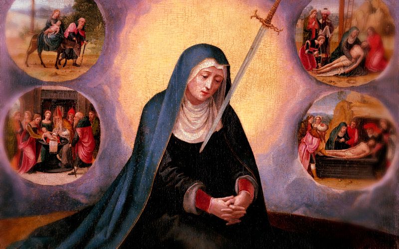 our lady of sorrows, prayer for peace, peace prayer, united states, mother of sorrows, mater dolorosa 
