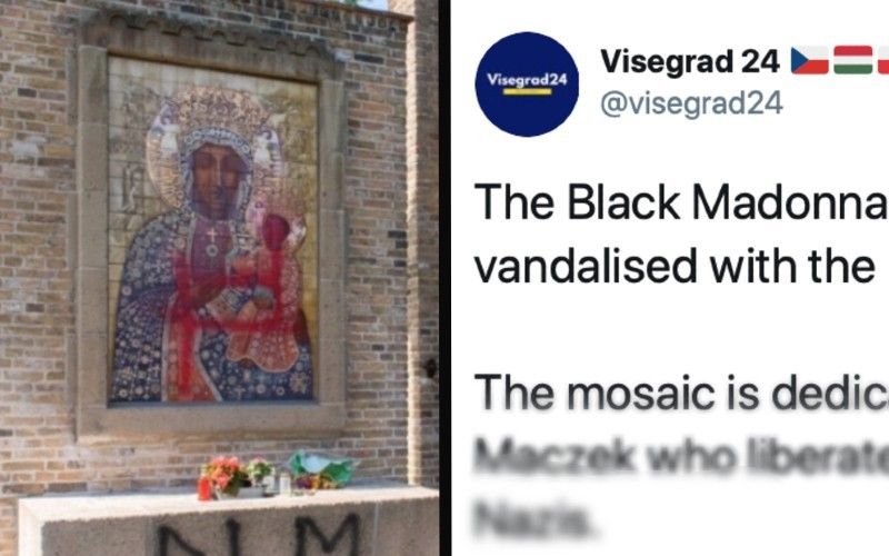 "Very Insulting": Black Madonna Desecrated With BLM Graffiti in the Netherlands