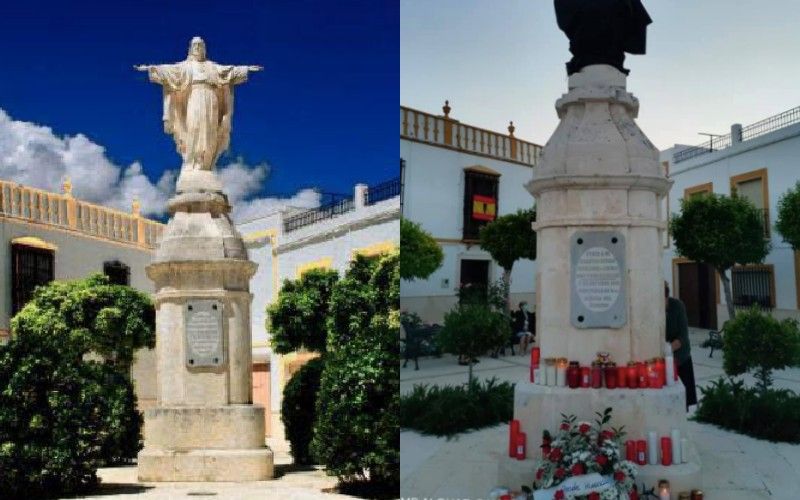 "Such Horror": Vandals Decapitate Sacred Heart of Jesus Monument in Spain