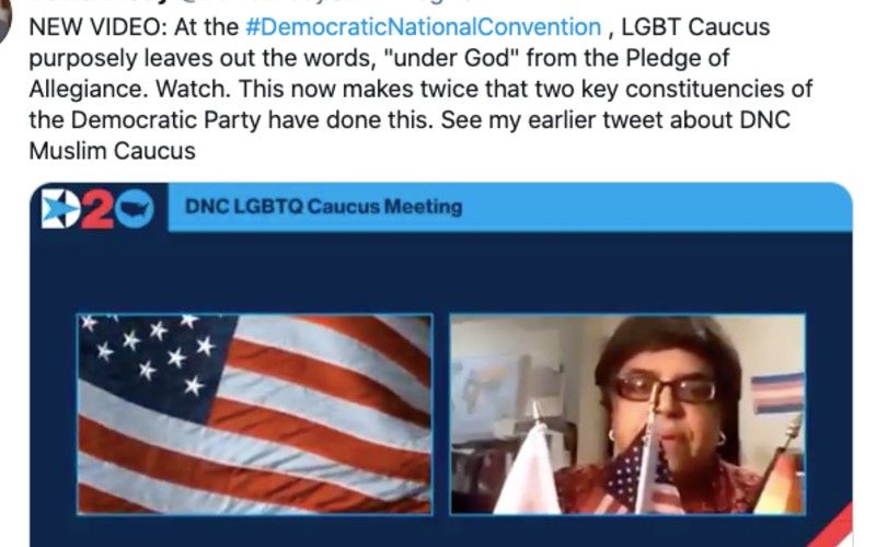Democrat Caucuses Omit "Under God" From Pledge of Allegiance at DNC (Videos Inside)