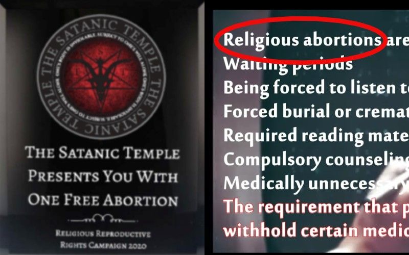 Satanic Temple Raffles Free Abortion as Fundraiser, Says Abortion Ritual is Religious Right