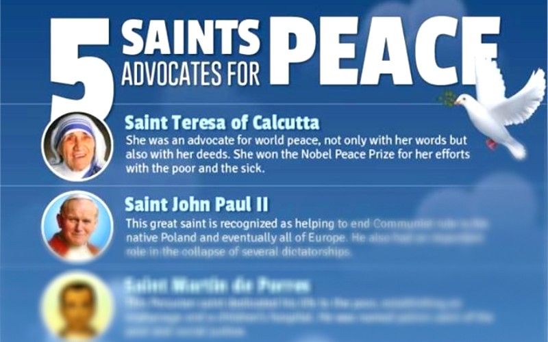 5 Incredible Saints Who Were Advocates for Peace, In One Great Infographic