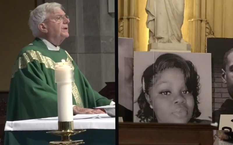 NYC Priest Leads Vows Against "White Privilege" During Mass in Viral Video