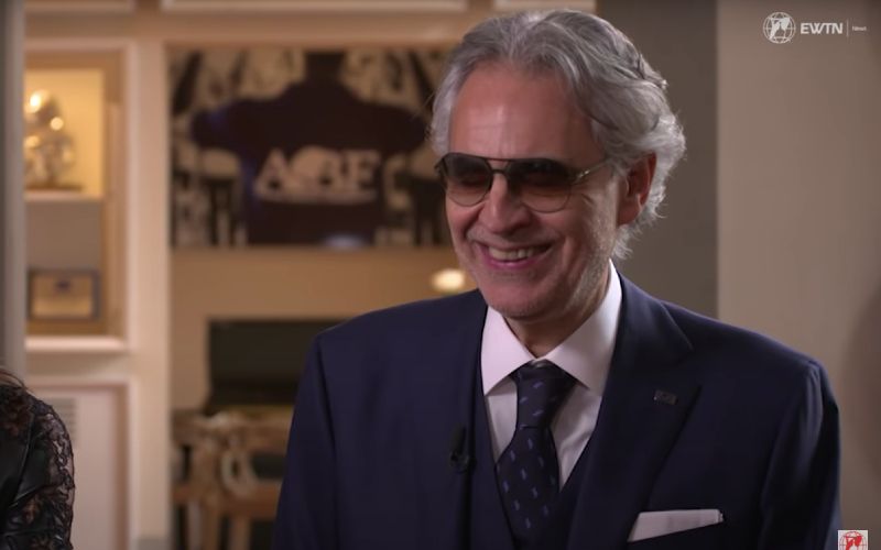 Singer Andrea Bocelli Says Catholic Faith is the "Reason for Life" in Inspiring Interview