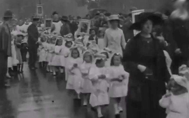 So Cool! Watch This 1918 Eucharistic Procession for the Feast of Corpus Christi in England