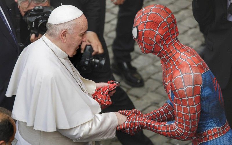 Spider-Man at the Vatican? The Incredible Mission of the Man Who Met Pope Francis