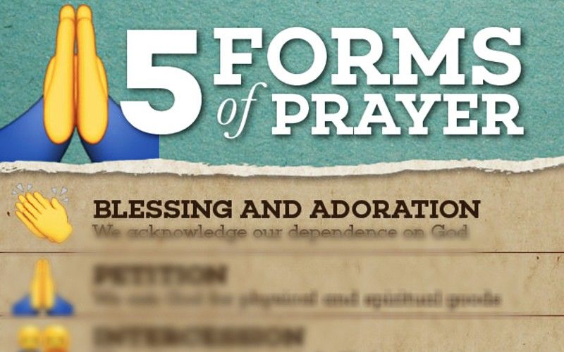 The 5 Forms of Prayer Explained, In One Awesome Infographic