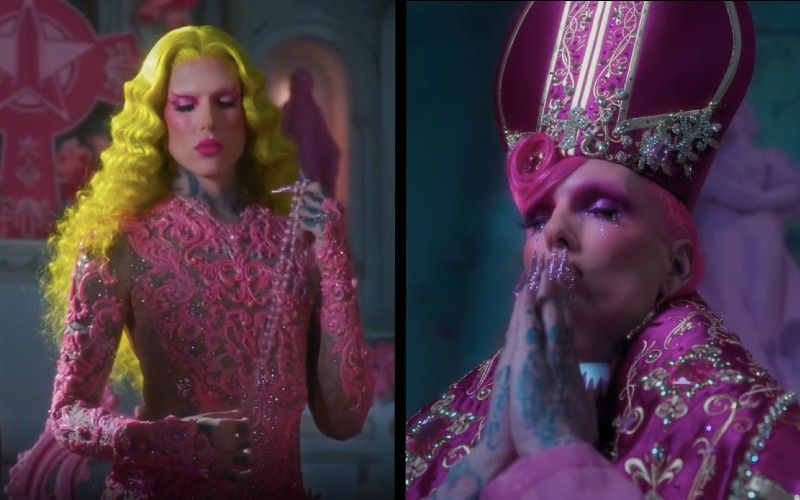 YouTuber Jeffree Star Mocks the Catholic Faith in Blasphemous Cosmetic Line "Pink Religion"