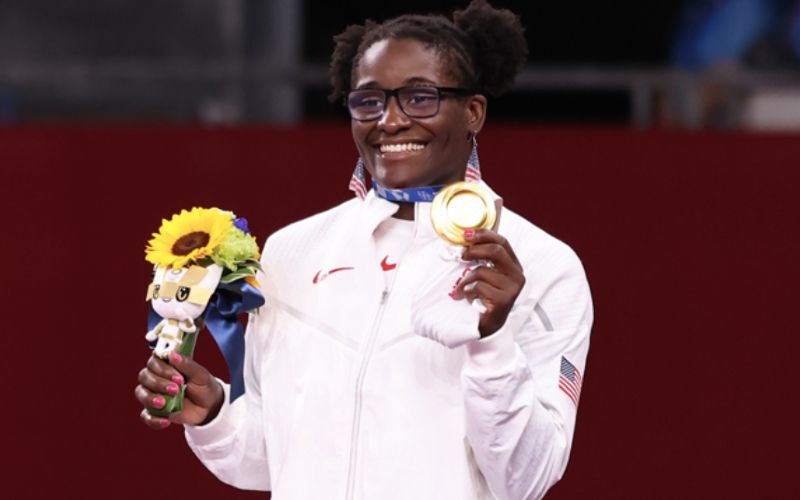 Olympian Glorifies God After Historic Win as 1st Black Female Gold Medalist in Wrestling