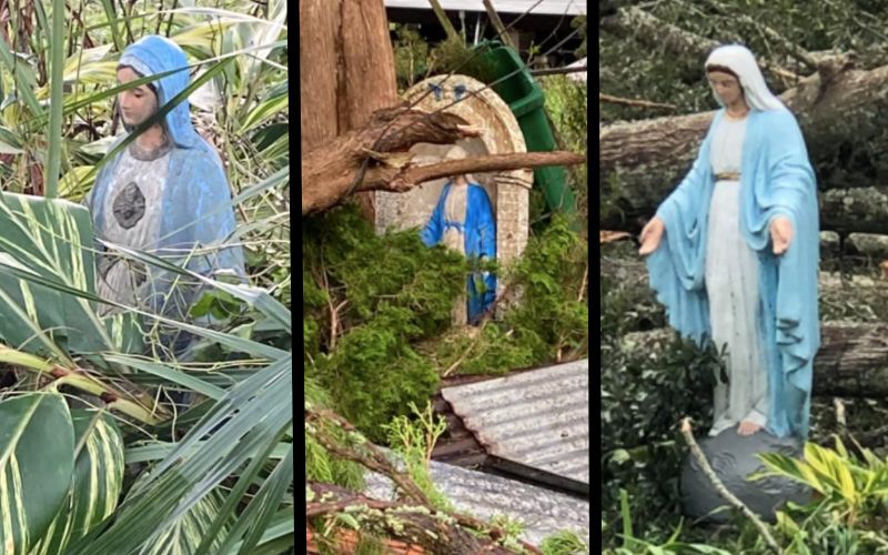 Statues of Our Lady Found Untouched Amid Debris After Hurricane Ida in Louisiana