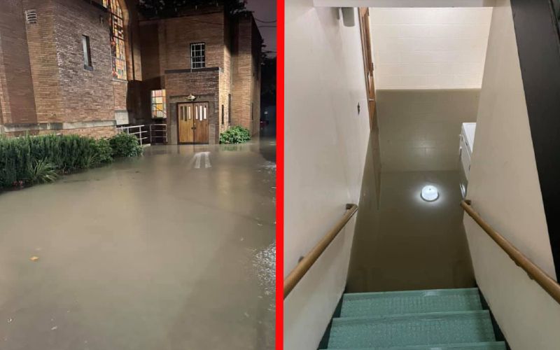 "My People Were Crying": Adoration Chapel Destroyed by Hurricane Ida Flooding in New York