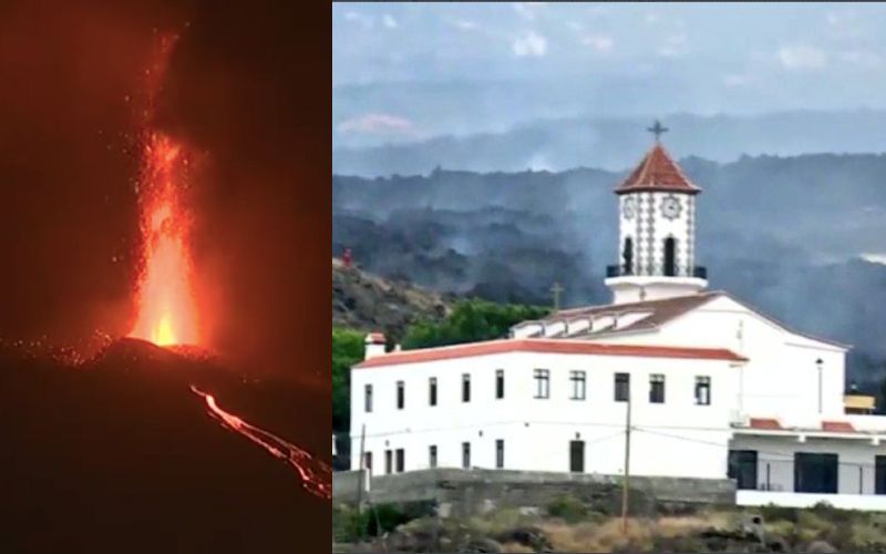 Catholics Rush to Save Church as Volcano Erupts, Threatens to Engulf Spain Parish (Video)