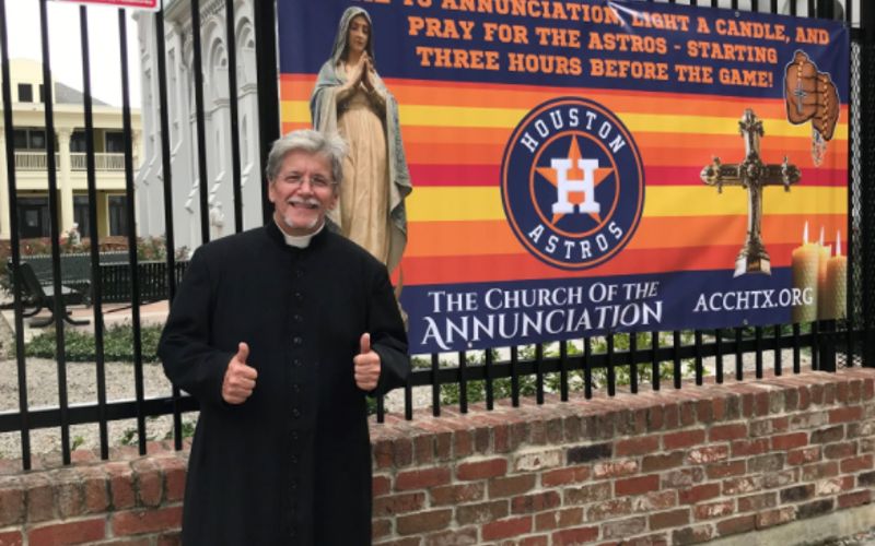 Houston Priest Invites World Series Visitors to "Pray for the Astros" at Historic Church Before Games