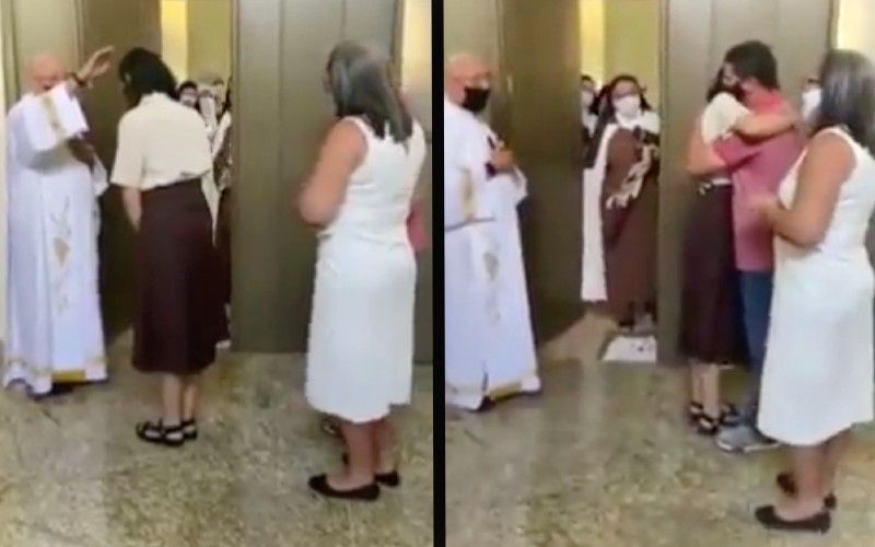 Beautiful: Watch as Women Enters Cloistered Convent, Family Weeps & Bids Farewell