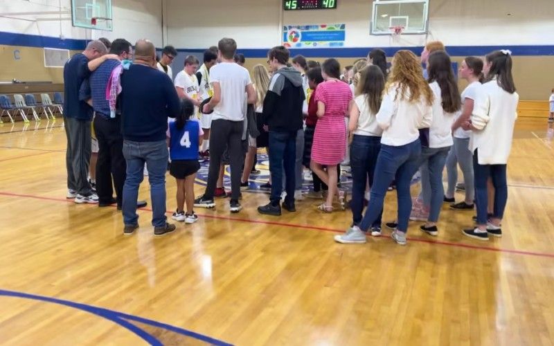 Catholic School Kids Break Out Singing "Regina Caeli" in Gym After First Home Game Victory