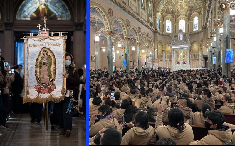 Thousands Honor Our Lady of Guadalupe in NYC Street Procession, Walking Miles to Parishes