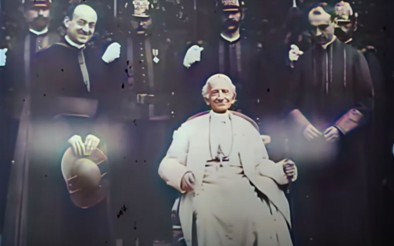 Rare 19th C. Film of Pope Leo XIII Remastered & Colorized, Depicts Incredible Detail