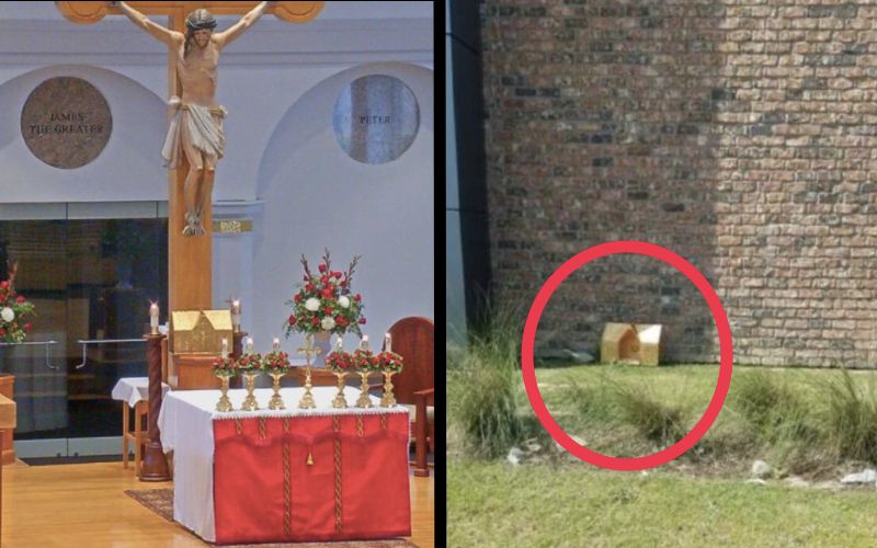 Stolen Tabernacle Found Abandoned & Open, Eucharist Missing
