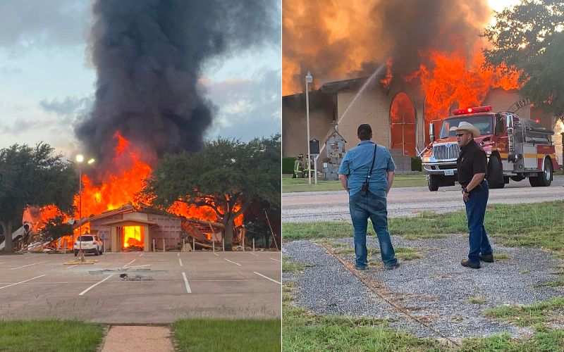 "Total Loss": Explosion Destroys Catholic Church in Texas, 1 Person Hospitalized