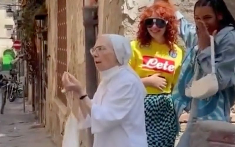 "It's the Devil!": Nun Separates, Rebukes 2 Girls Kissing for TV Show in Viral Video