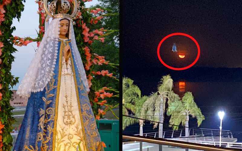 Is it Our Lady? Mysterious Silhouette Appears Near Argentinian River in Fascinating Photo