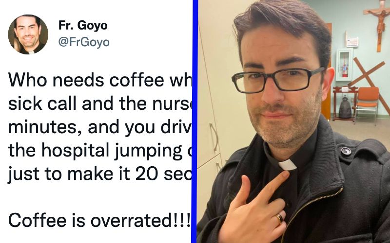 "Coffee is Overrated!": How This Priest Answered a Sick Call With 20 Seconds to Spare