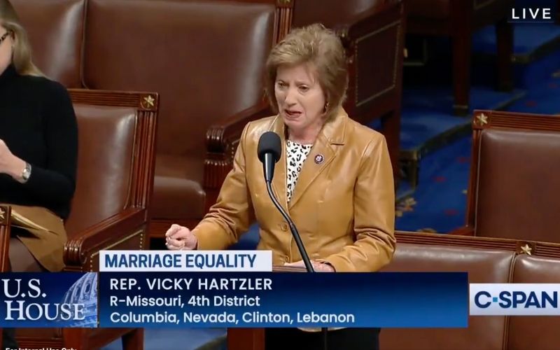 Missouri Rep. Weeps as She Begs U.S. House to Reject 'Respect for Marriage Act'