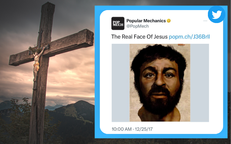 Real Face of Jesus or "Anti-Christian Psyop"? Artist’s “Reconstruction” of Jesus’ Face Resurfaces in Viral Tweet