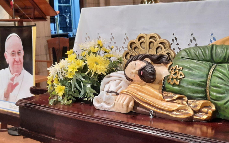 Pope Francis Sends Sleeping St. Joseph Statue to Parish He Found His Vocation
