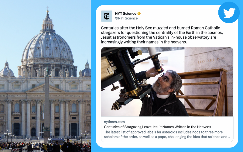 NY Times Faces Backlash for False Report About Holy See Burning Catholic Stargazers