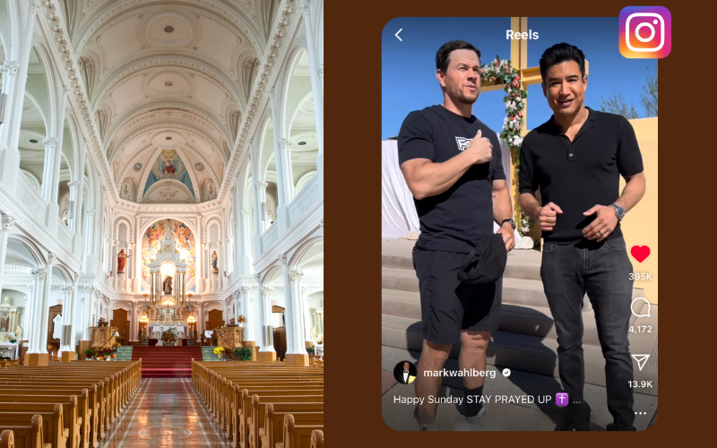 Actors Mark Wahlberg & Mario Lopez Advise Followers to Pray in Viral Video Celebrating Sunday