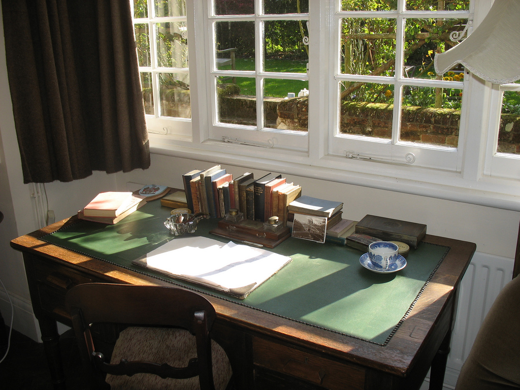C.S. Lewis' desk in his house / Mike Blyth / Flickr