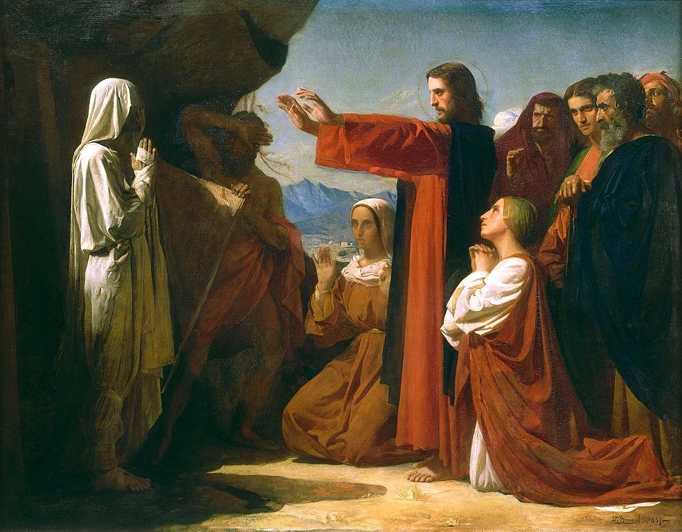 The Raising of Lazarus, 1857, Léon Joseph / Public Domain / Wikimedia Commons