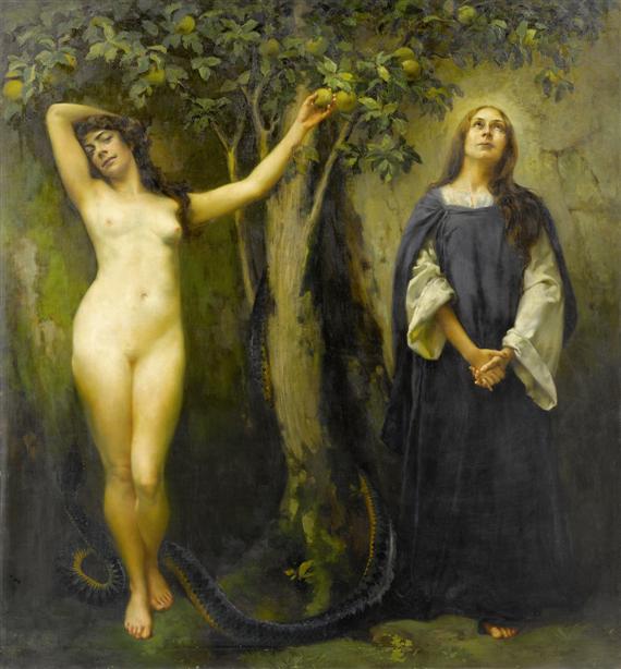 Eve and Mary, by Ferdinand Max Bredt, before 1921 / Public Domain / Wikimedia Commons