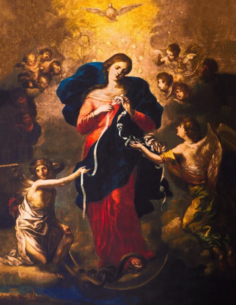 Mary, Untier of Knots, by Johann Georg Schmidtner, 1700 / Public Domain