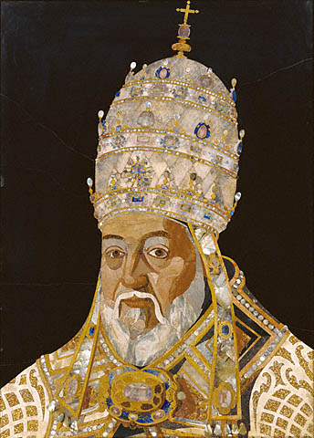 Pope Clement VIII (1592-1605) wearing a three-tiered tiara / Public Domain, Wikipedia