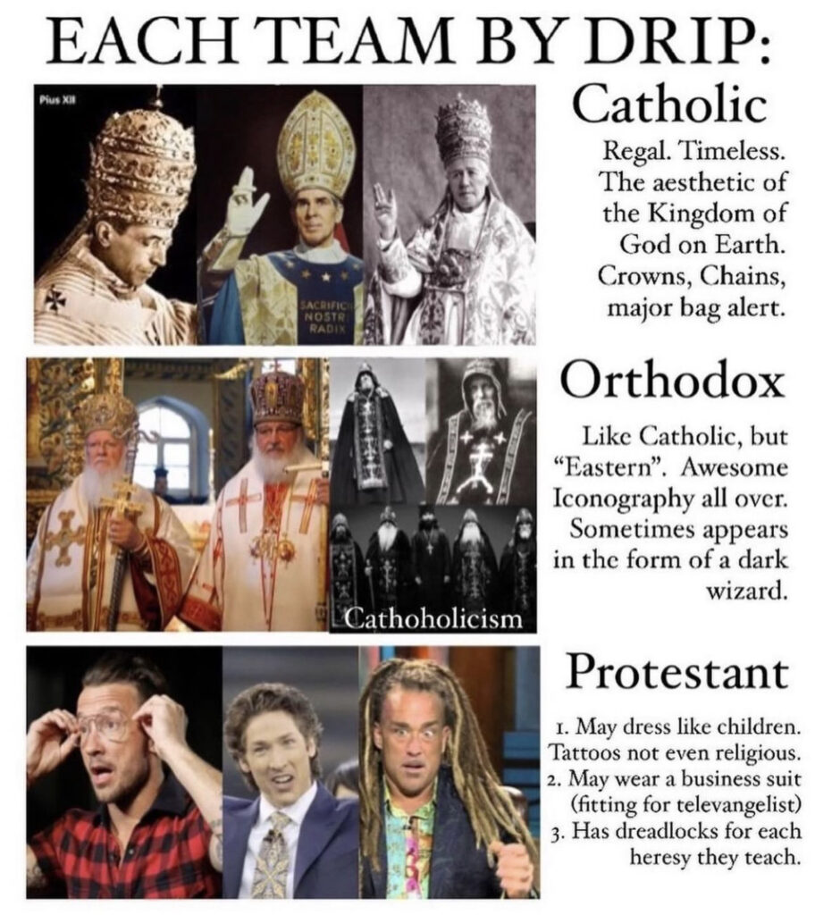 Catholic vs. Orthodox vs. Protestant How to Tell the Difference, in 10